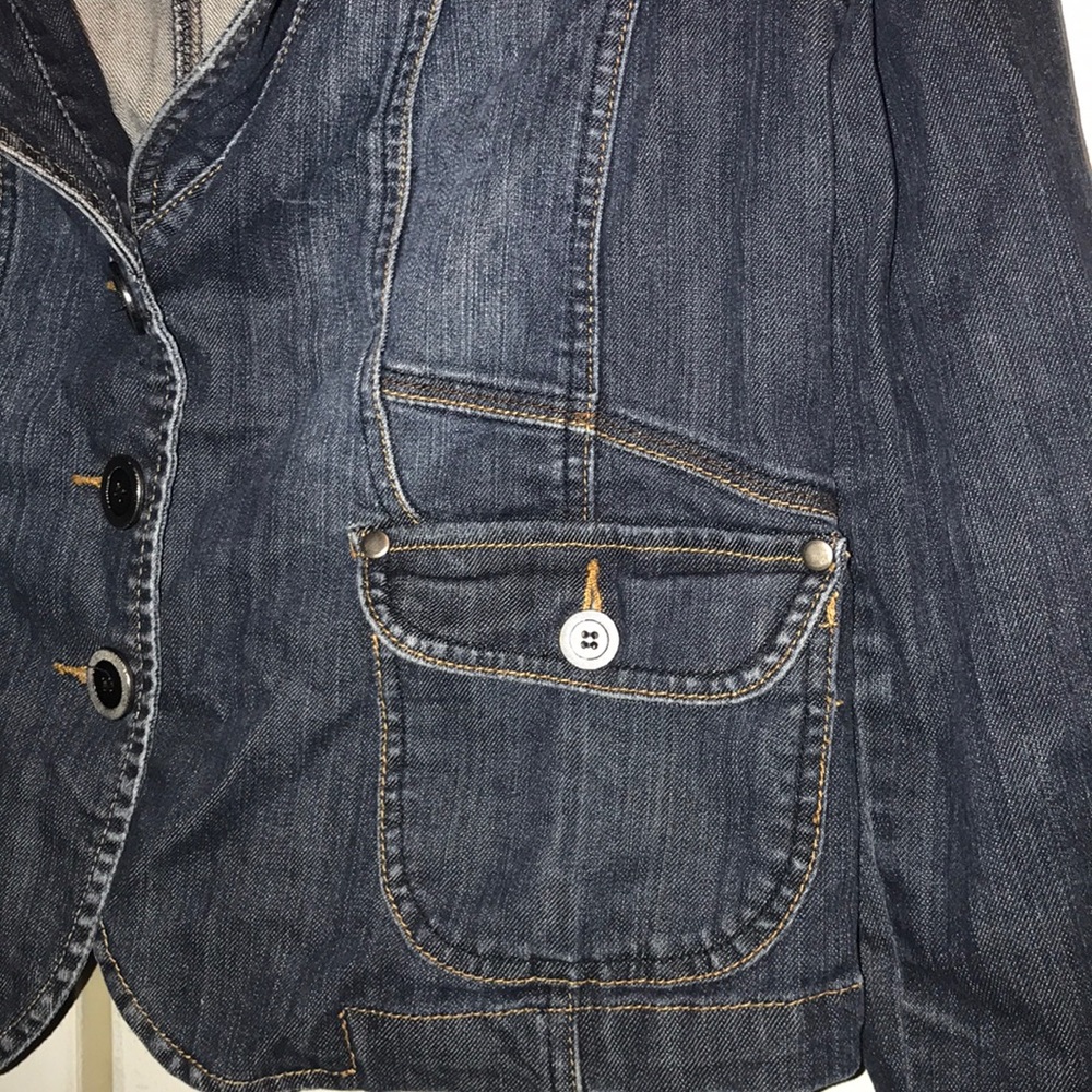 Cropped denim jacket - Picture 3 of 6